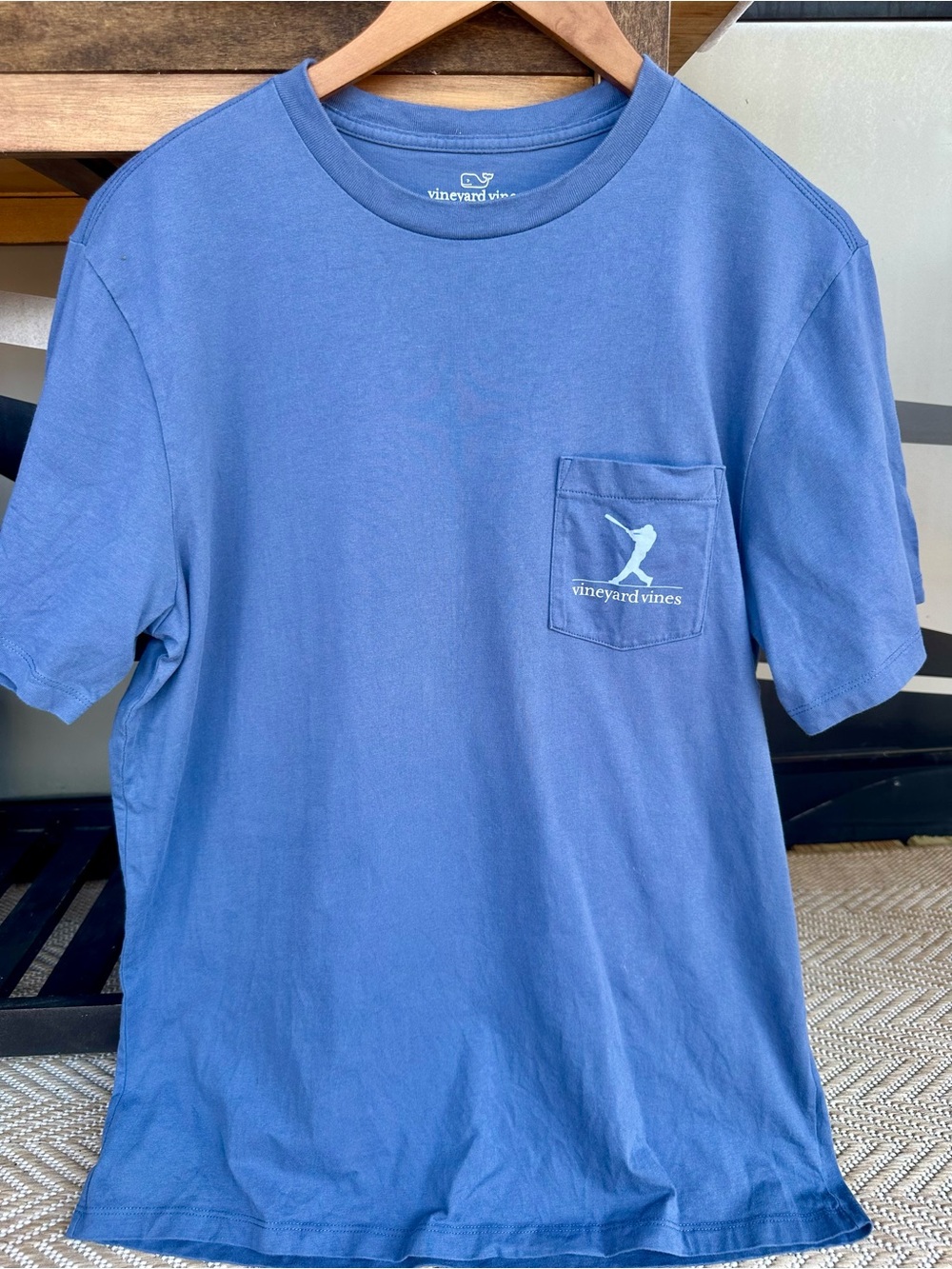 Vineyard Vines Short Sleeve Pocket Tee in Blue